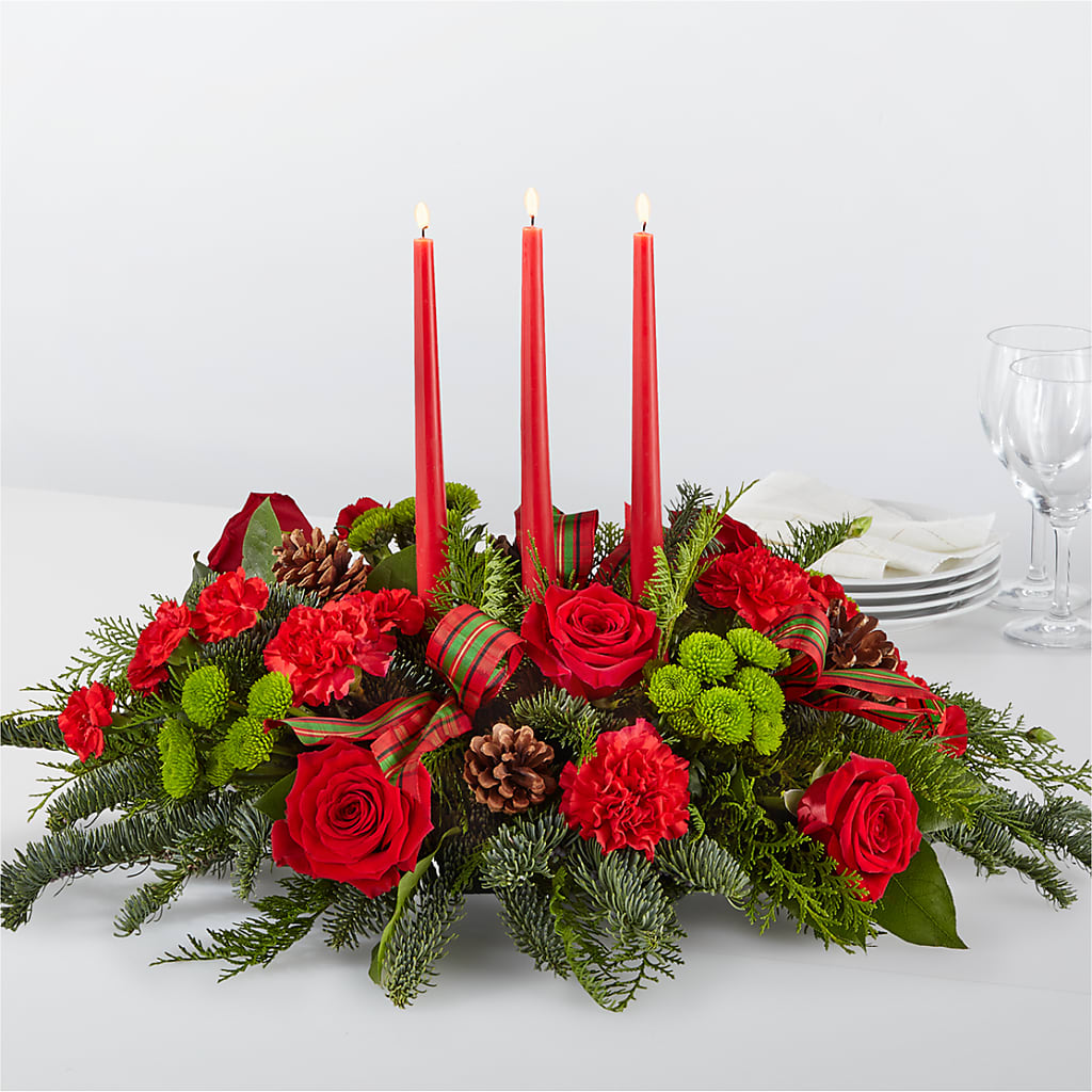 By the Candlelight Centerpiece – Illusion Flower Shop, Houston TX
