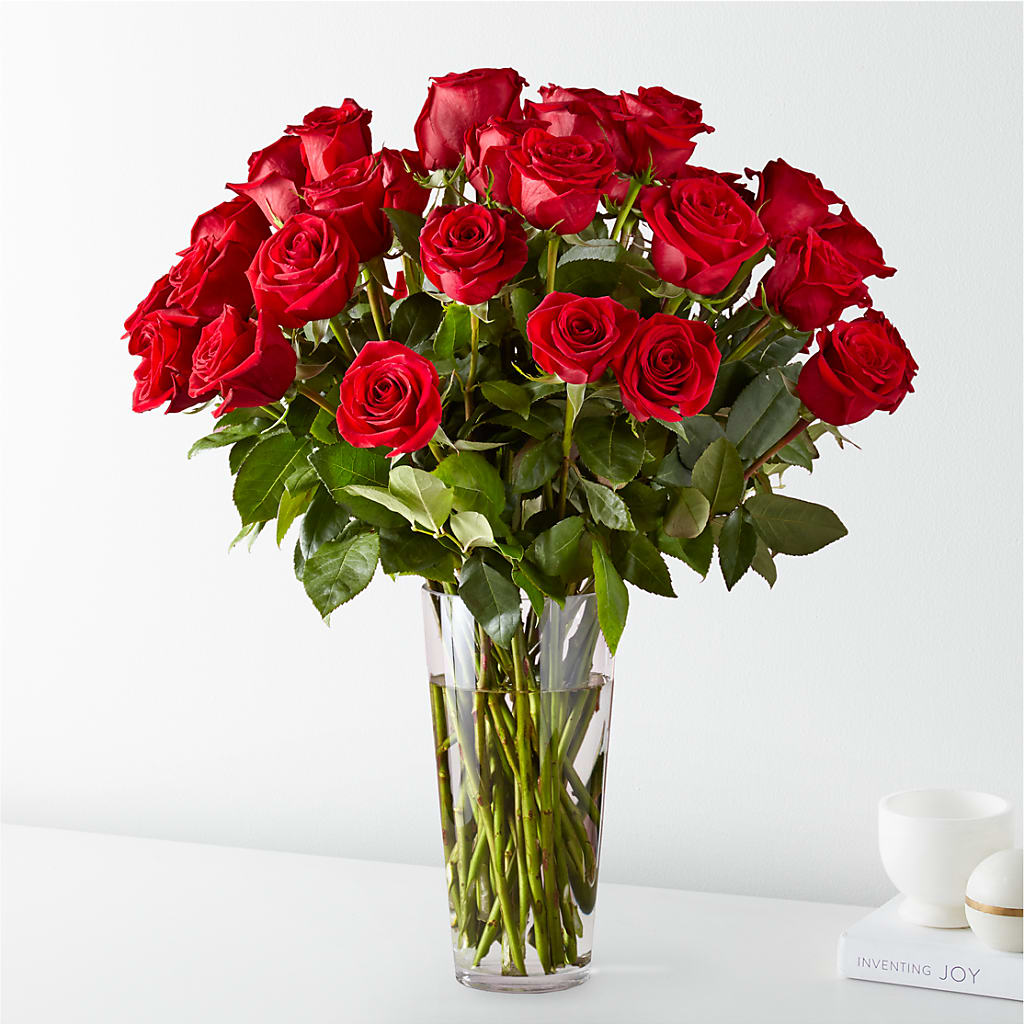 Long Stem Red Rose Bouquet – Illusion Flower Shop, Houston TX