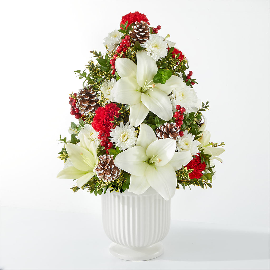 Festive Moments Tree – Illusion Flower Shop, Houston TX