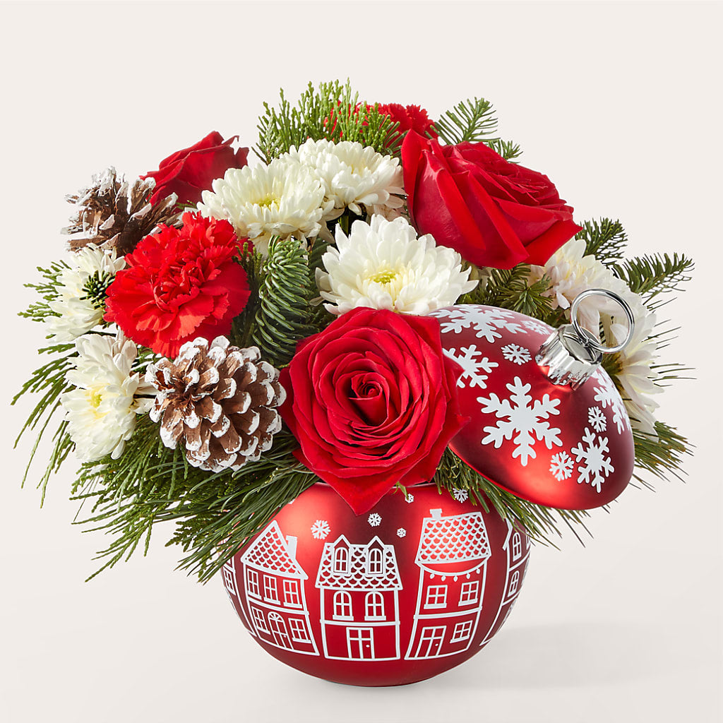 Christmas Village Ornament – Illusion Flower Shop, Houston TX