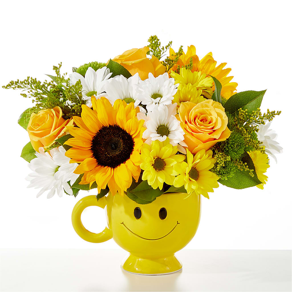 Be Happy Bouquet – Illusion Flower Shop, Houston TX
