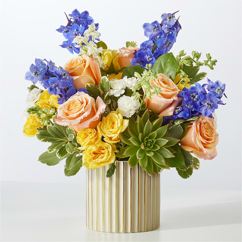 Cobalt Reverie Bouquet – Illusion Flower Shop, Houston TX