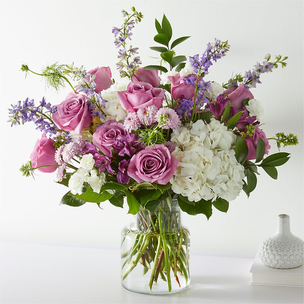 Violet Caress Bouquet – Illusion Flower Shop, Houston TX