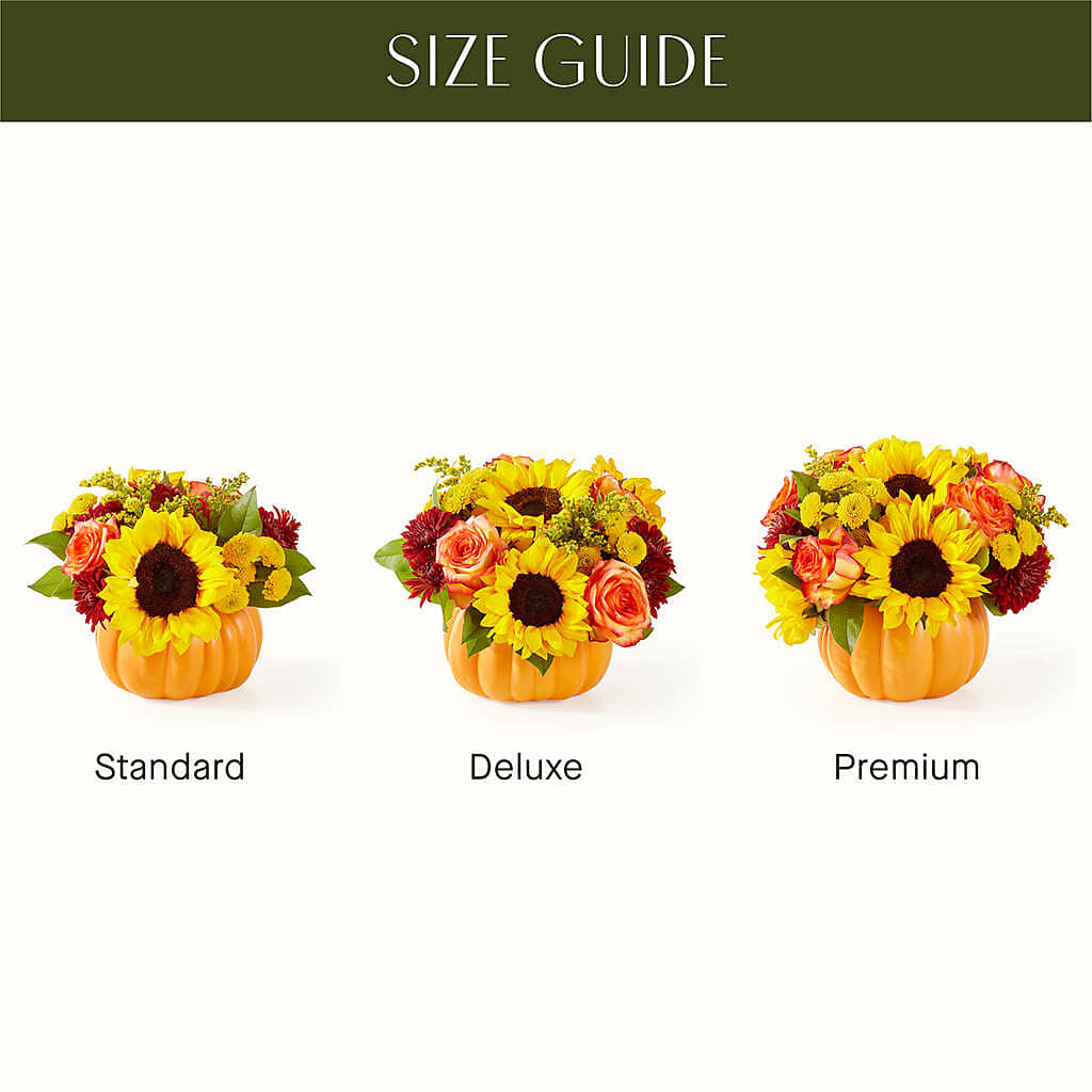 Golden Gourd Pumpkin Bouquet – Illusion Flower Shop, Houston TX