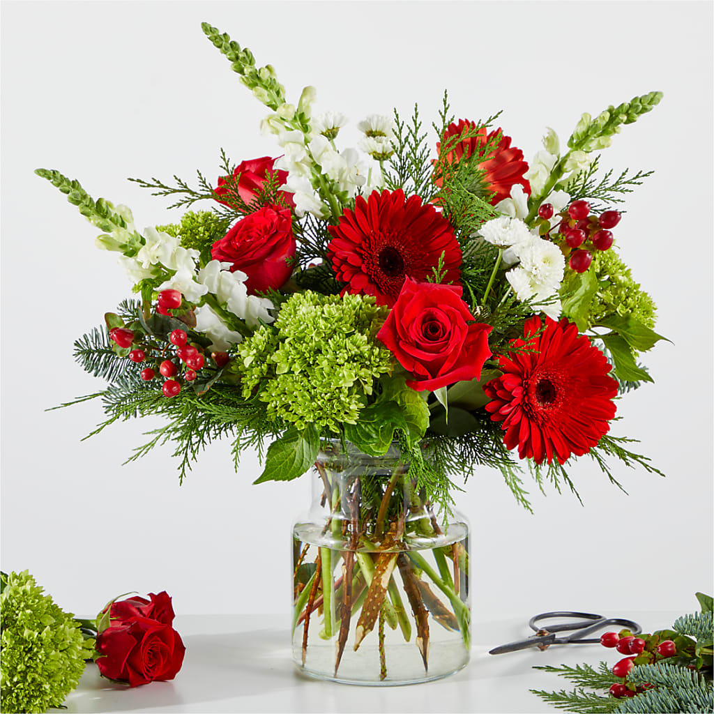 Merry Moment Bouquet – A Florist Original – Illusion Flower Shop, Houston TX