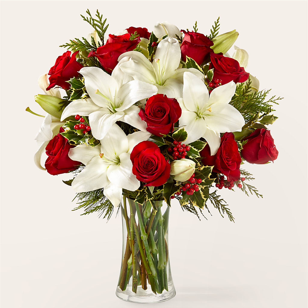 Sparkling Snowflakes Bouquet – Illusion Flower Shop, Houston TX