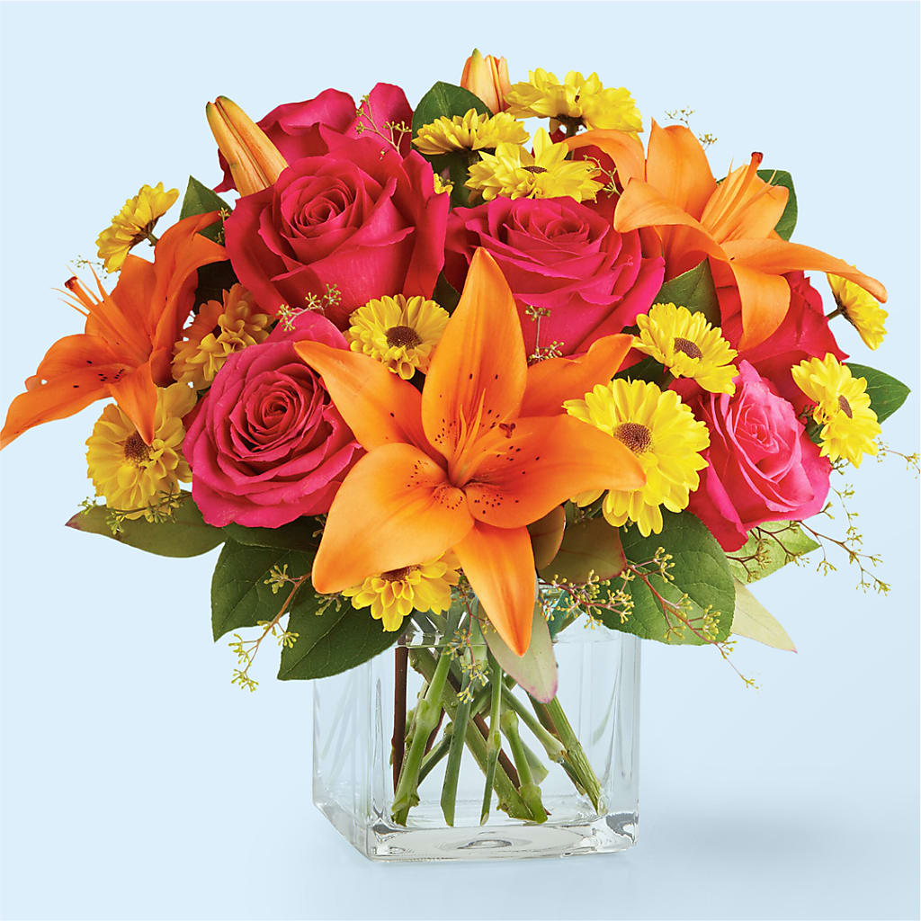 Neon Lights Bouquet – Illusion Flower Shop, Houston TX