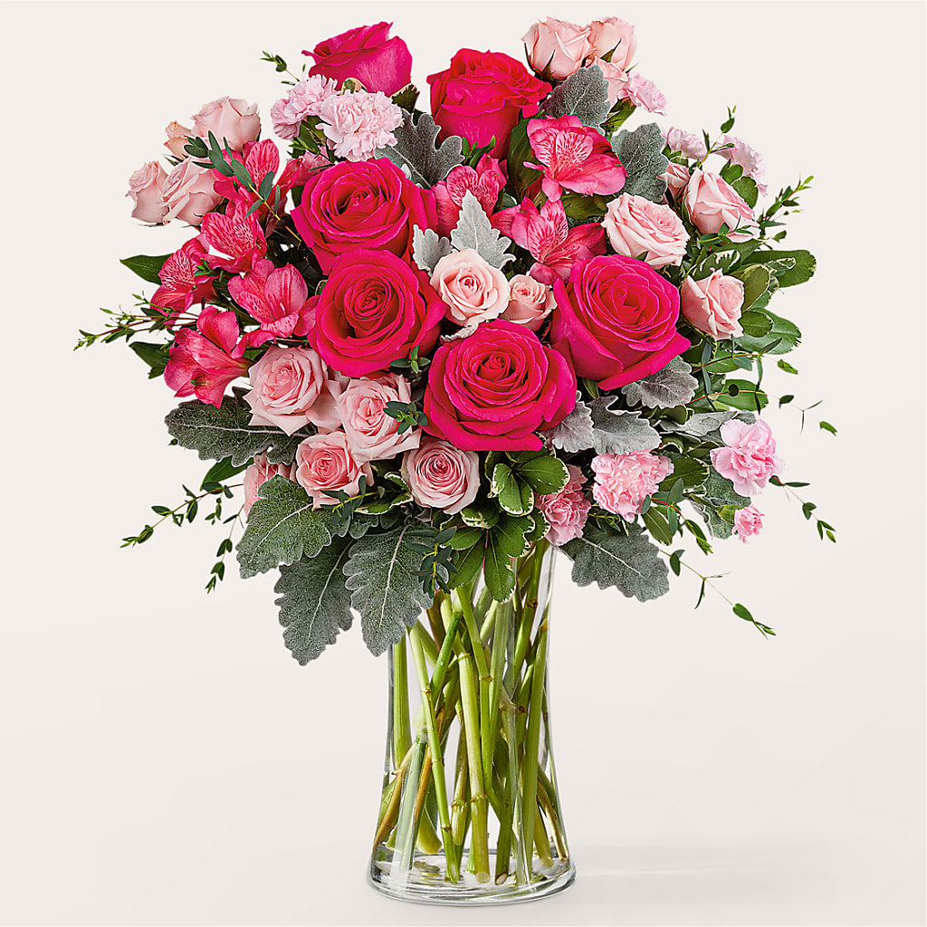Tickled Pink Bouquet – Illusion Flower Shop, Houston TX
