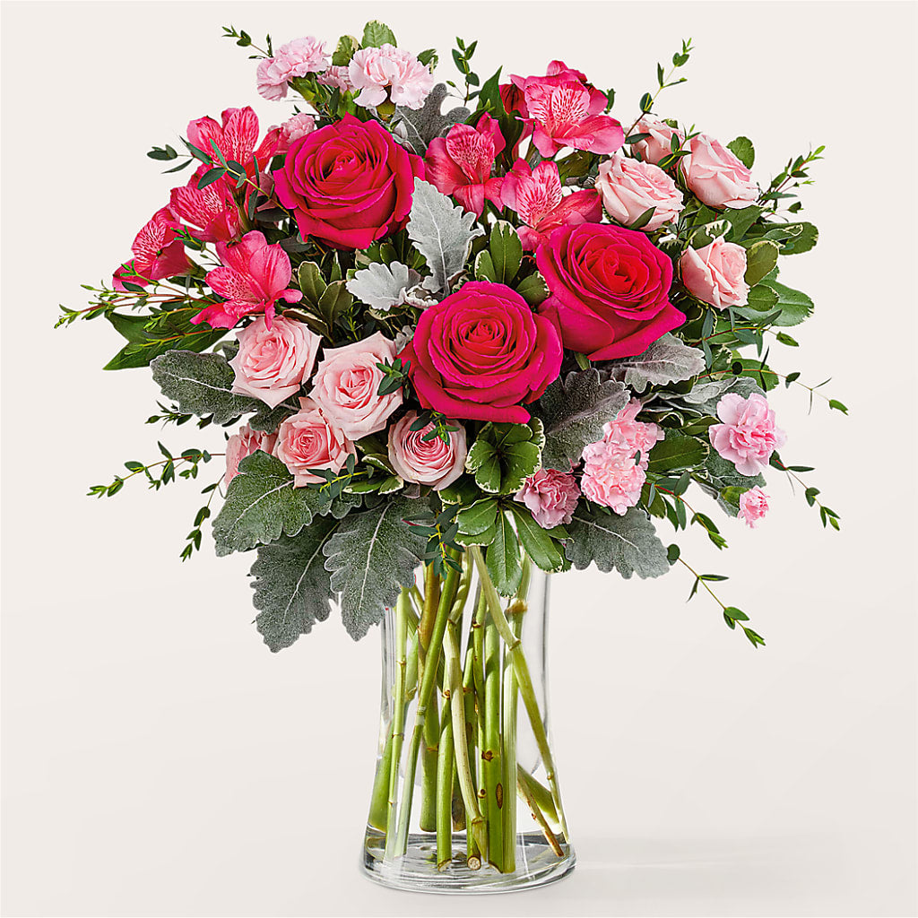 Tickled Pink Bouquet – Illusion Flower Shop, Houston TX