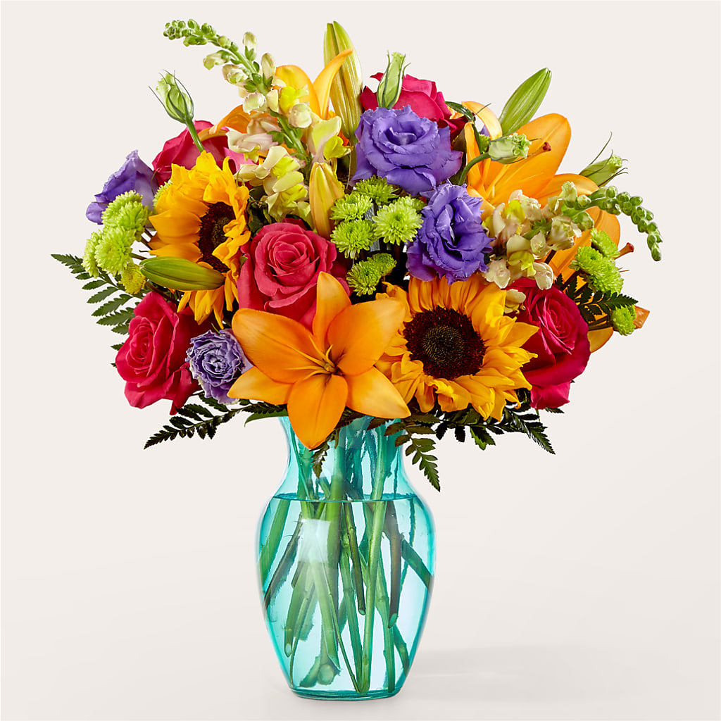 Double Rainbow Bouquet – Illusion Flower Shop, Houston TX
