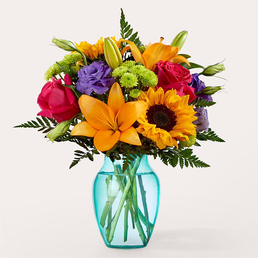 Double Rainbow Bouquet – Illusion Flower Shop, Houston TX