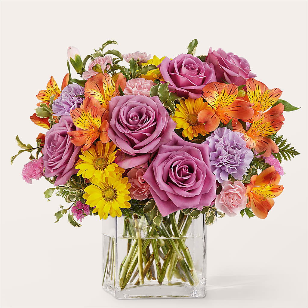 Shades of Happiness Bouquet – Illusion Flower Shop, Houston TX