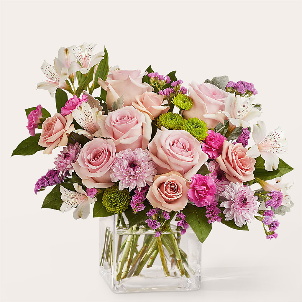 Pink Suede Bouquet – Illusion Flower Shop, Houston TX