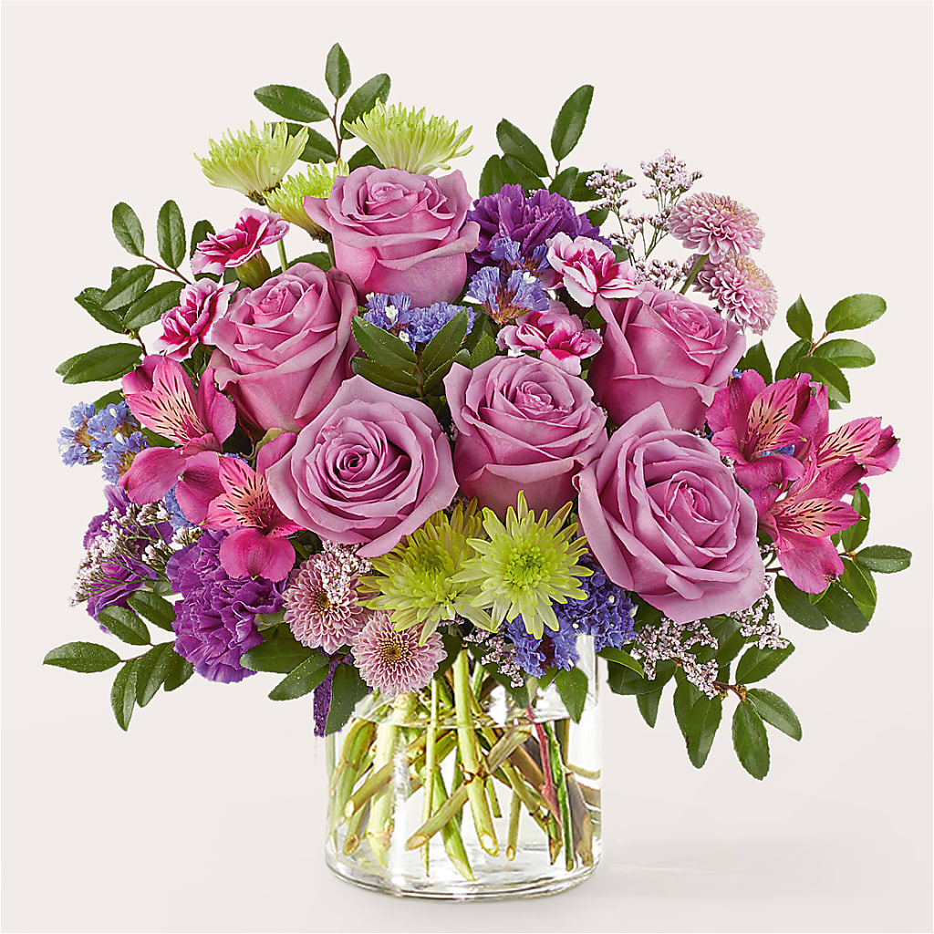 Glass Half Full Bouquet – Illusion Flower Shop, Houston TX