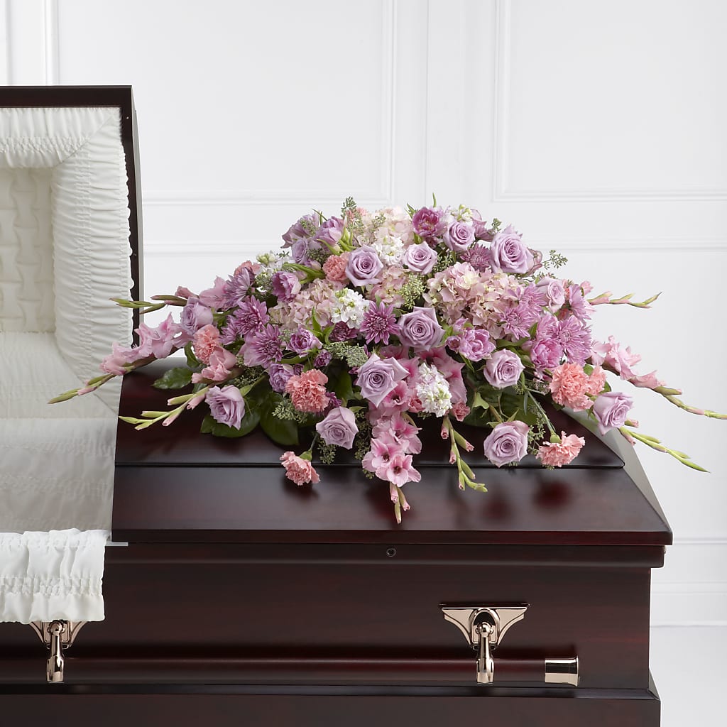 Immorata Casket Spray – Illusion Flower Shop, Houston TX