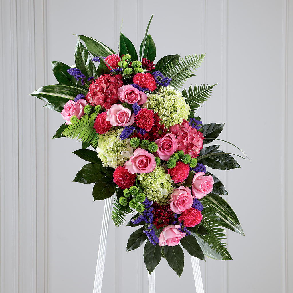 Refreshing Mix Standing Spray – Illusion Flower Shop, Houston TX