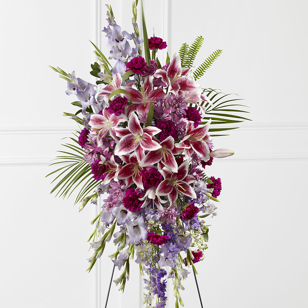 Tender Touch Standing Spray – Illusion Flower Shop, Houston TX