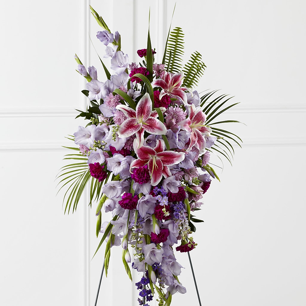 Tender Touch Standing Spray – Illusion Flower Shop, Houston TX