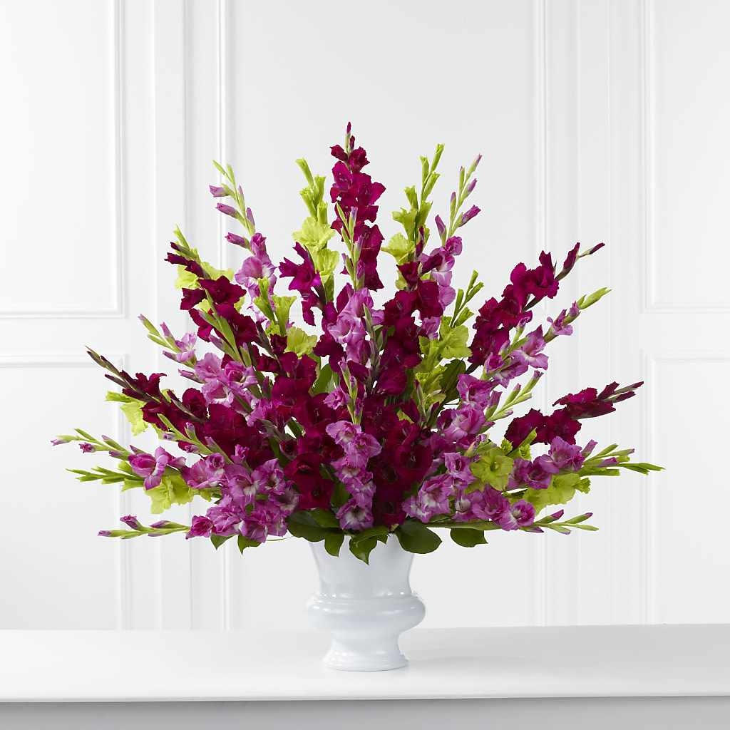 Solemn Offering Arrangement – Illusion Flower Shop, Houston TX