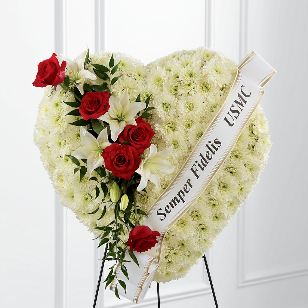 Heartfelt Hero Standing Heart – Illusion Flower Shop, Houston TX