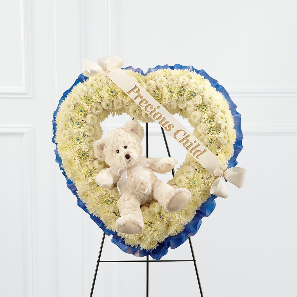 Precious Child Standing Heart – Illusion Flower Shop, Houston TX