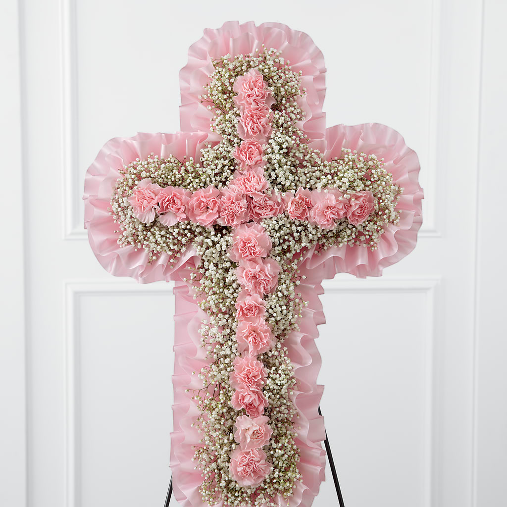 Angel's Cross Easel – Illusion Flower Shop, Houston TX