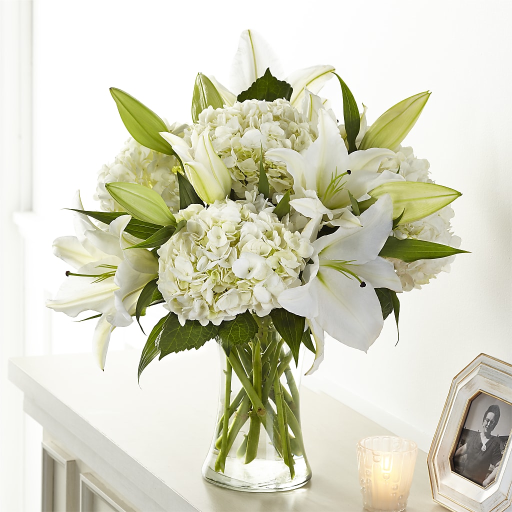 Compassionate Lily Bouquet – Illusion Flower Shop, Houston TX