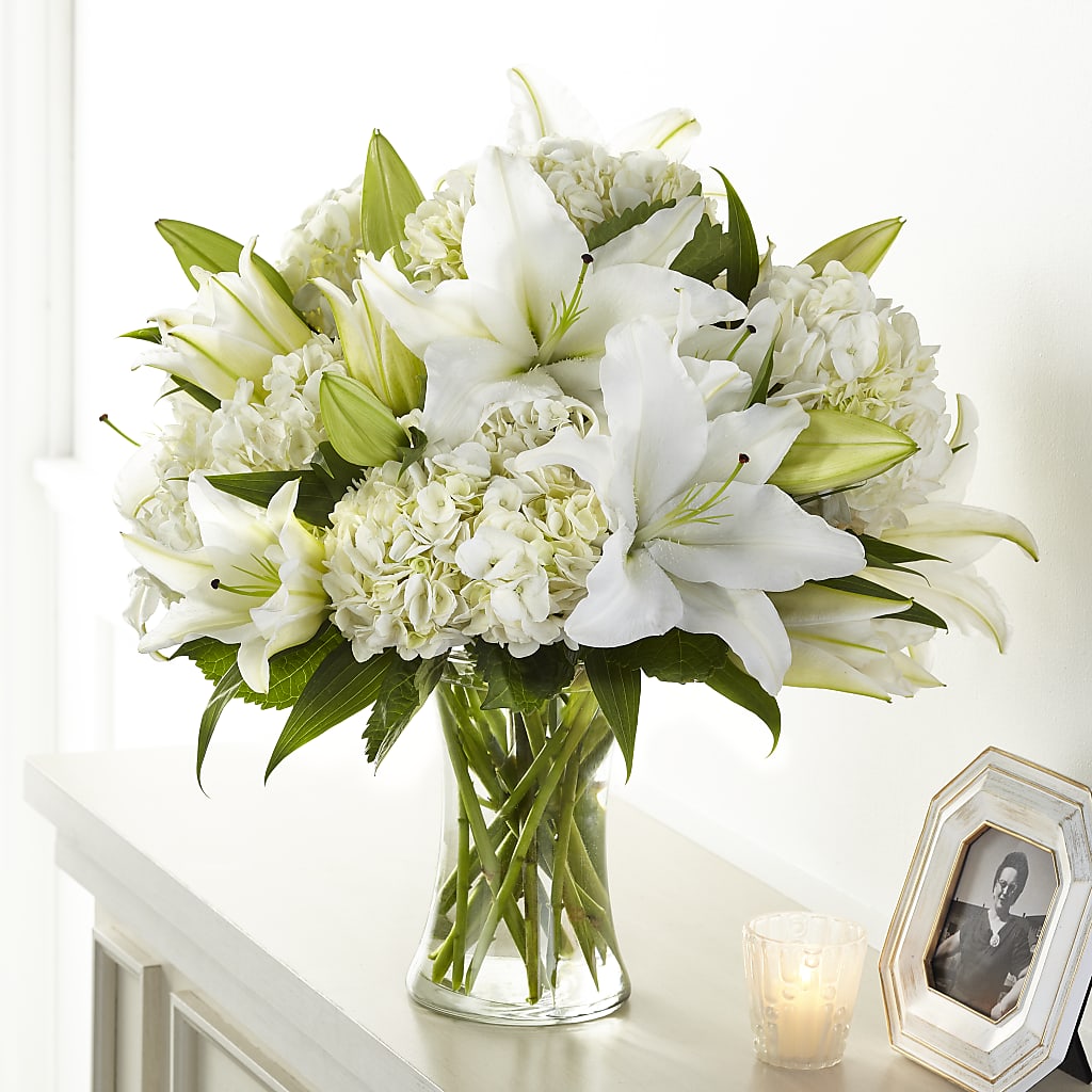 Compassionate Lily Bouquet – Illusion Flower Shop, Houston TX