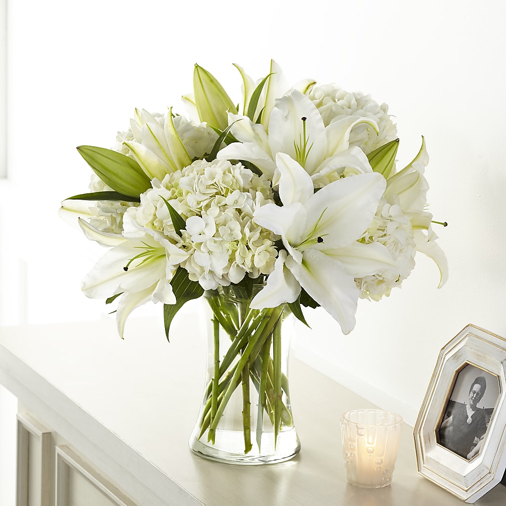 Compassionate Lily Bouquet – Illusion Flower Shop, Houston TX