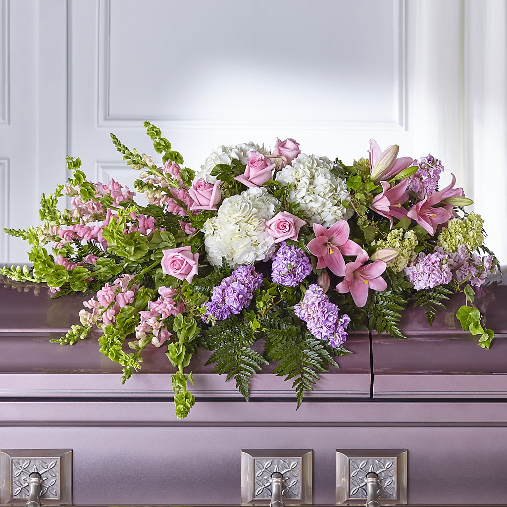 Life's Gratitude Casket Spray – Illusion Flower Shop, Houston TX