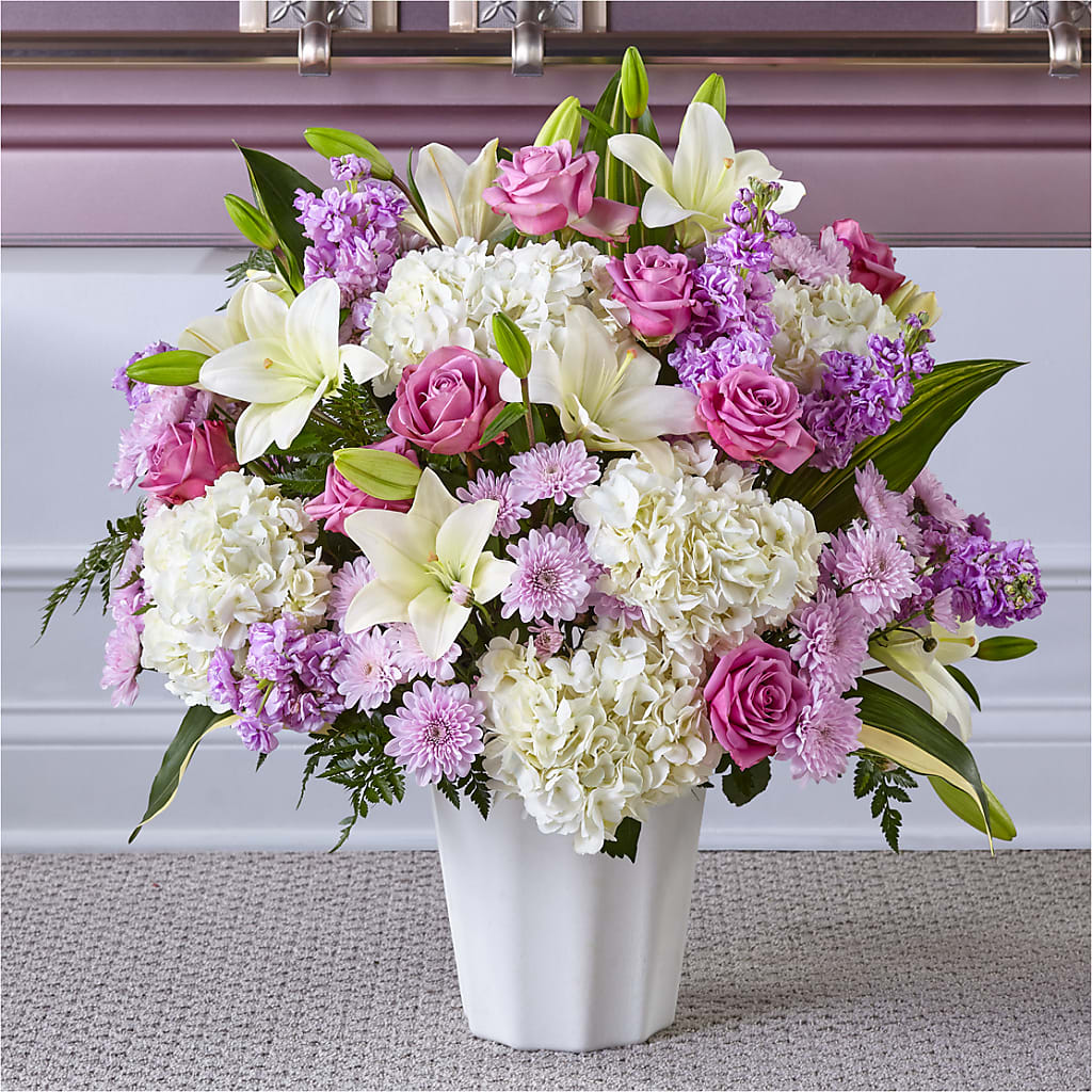Heaven Sent Floor Basket – Illusion Flower Shop, Houston TX