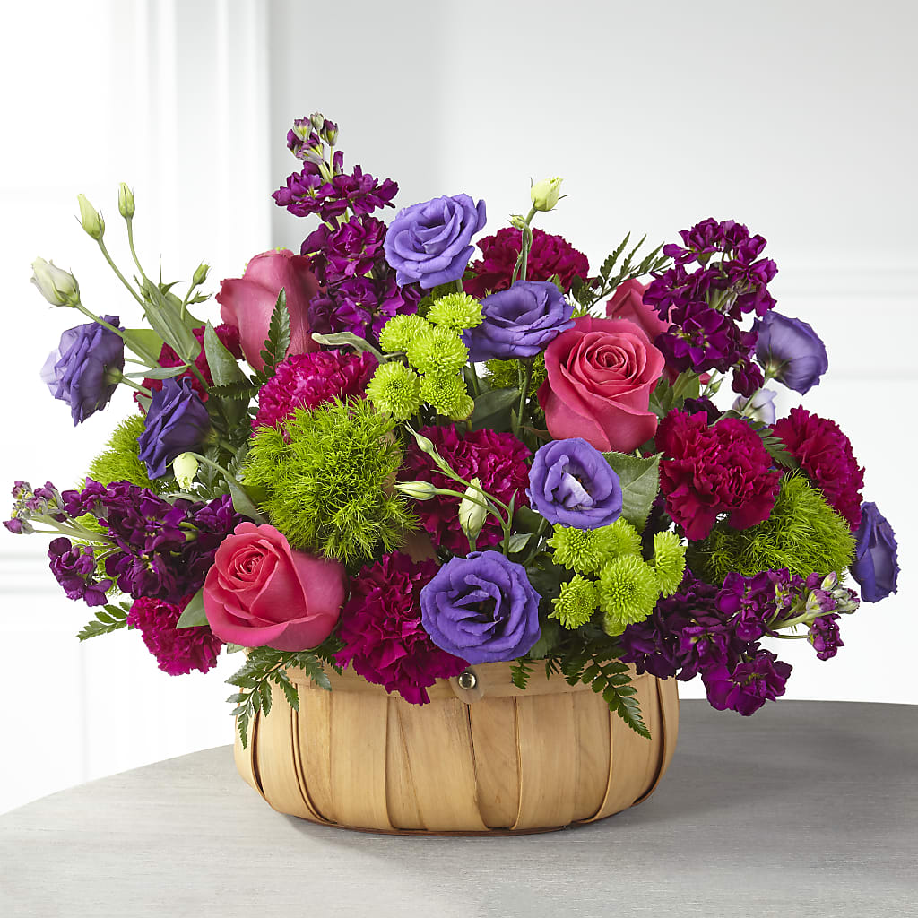 Serene Sanctuary Basket – Illusion Flower Shop, Houston TX