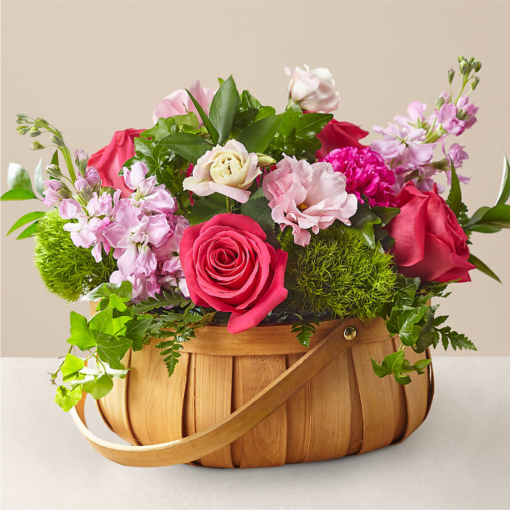Radiance in Bloom Basket – Illusion Flower Shop, Houston TX