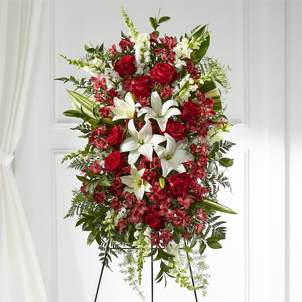Everlasting Memory Standing Spray – Illusion Flower Shop, Houston TX