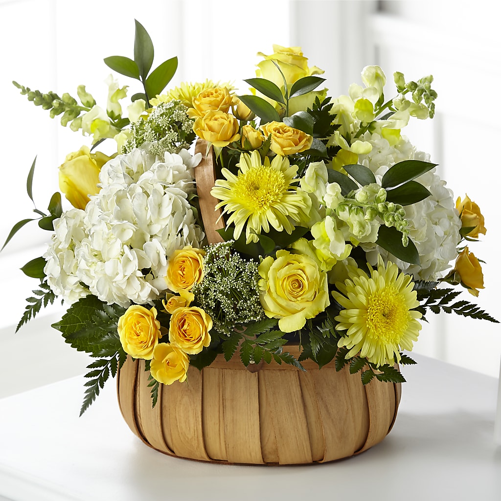 Rustic Remembrance Basket – Illusion Flower Shop, Houston TX