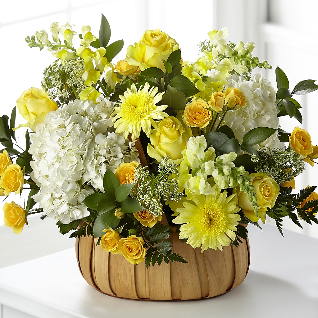 Rustic Remembrance Basket – Illusion Flower Shop, Houston TX
