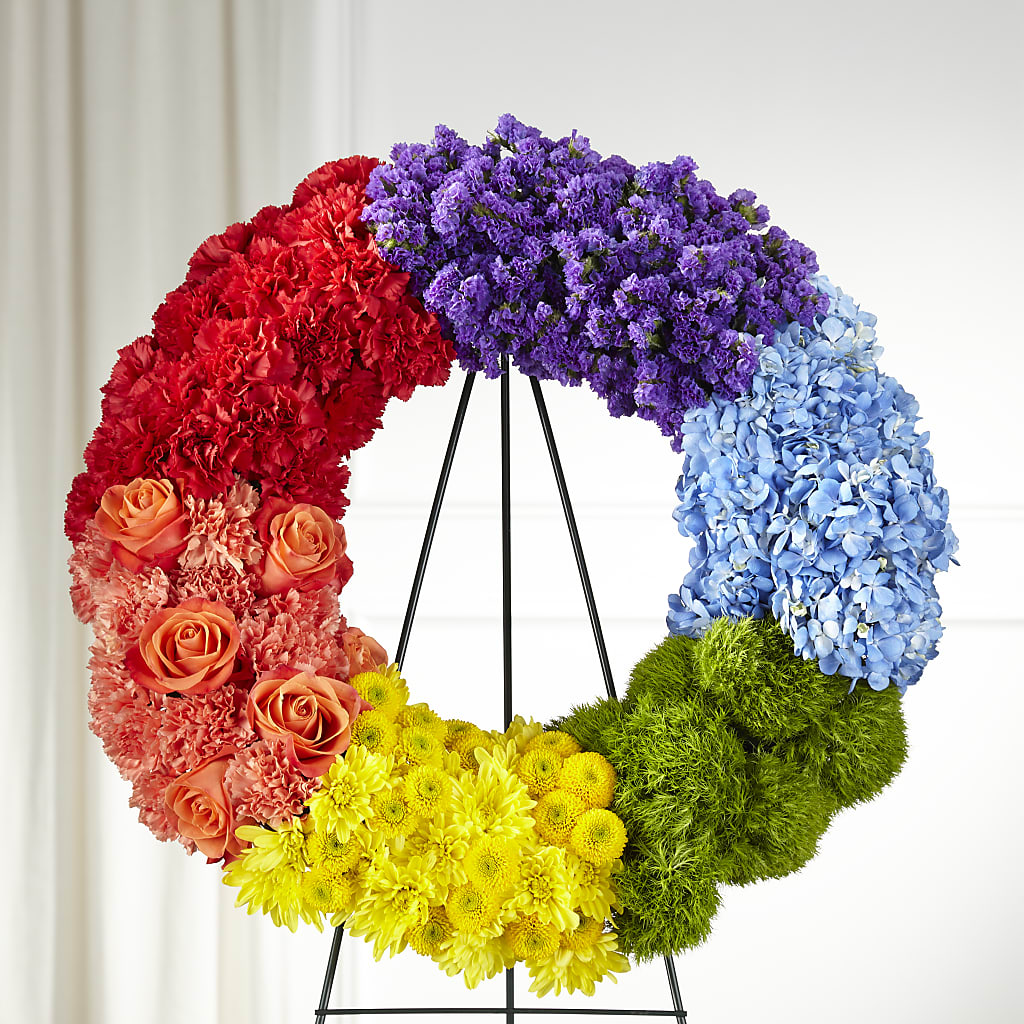 Circle of Love Wreath – Illusion Flower Shop, Houston TX