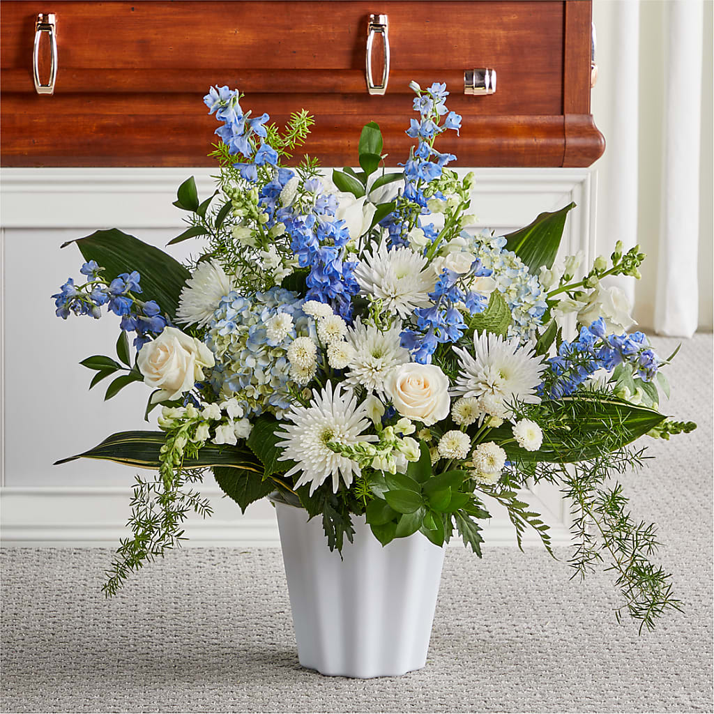 Everlasting Memories Floor Basket – Illusion Flower Shop, Houston TX
