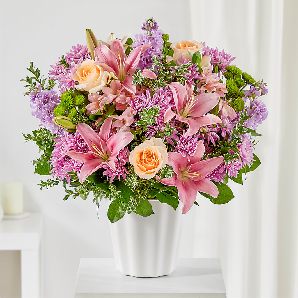 Supportive Embrace Tabletop Basket – Illusion Flower Shop, Houston TX