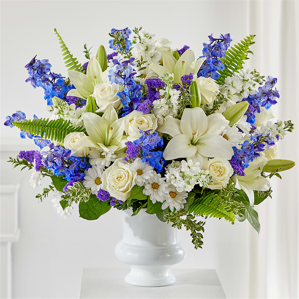 Expressions of Hope Urn Arrangement – Illusion Flower Shop, Houston TX