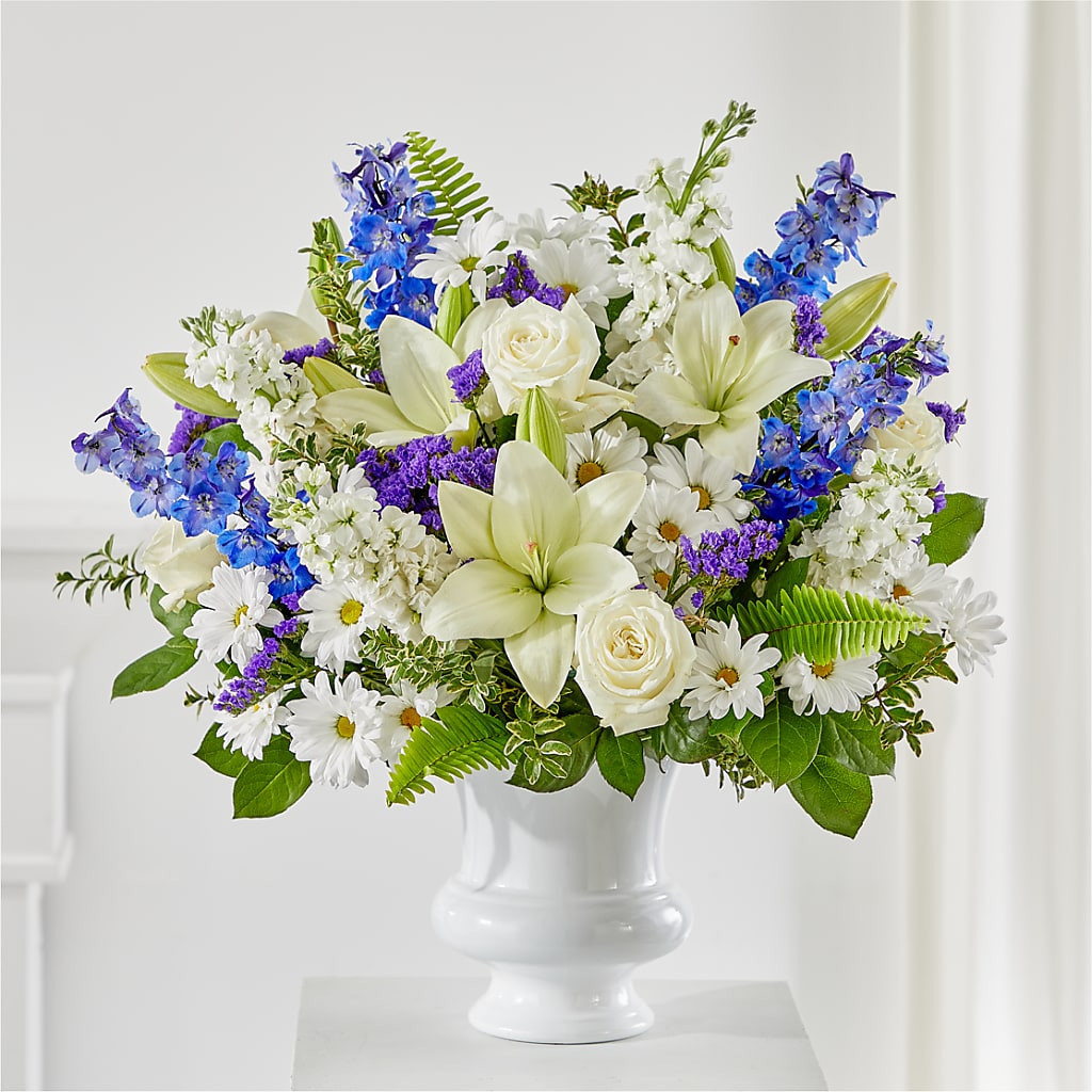Expressions of Hope Urn Arrangement – Illusion Flower Shop, Houston TX