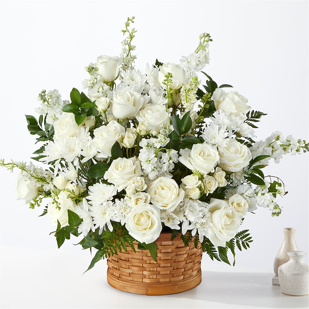 Heartfelt Condolences Arrangement – Illusion Flower Shop, Houston TX