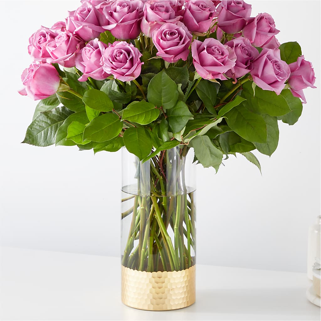 Secret Admirer Lavender Rose Bouquet – Illusion Flower Shop, Houston TX
