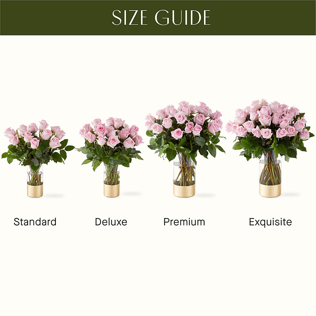 Picture Perfect Pink Rose Bouquet – Illusion Flower Shop, Houston TX