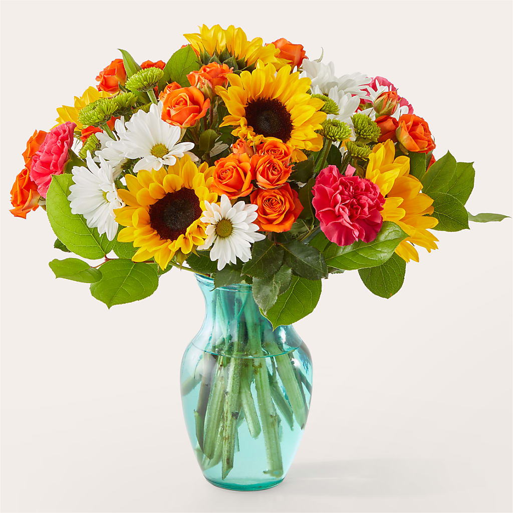 Sun-drenched Blooms Bouquet – Illusion Flower Shop, Houston TX