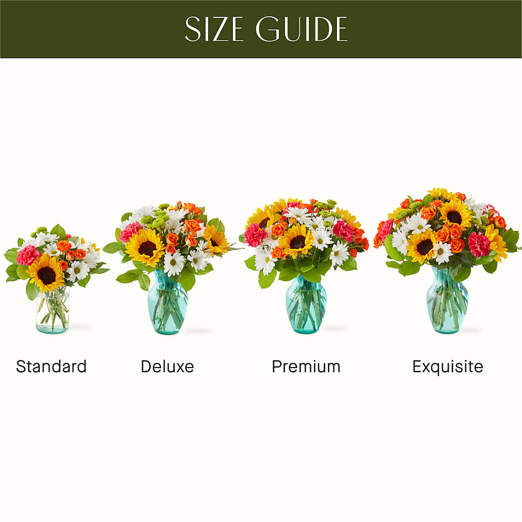 Sun-drenched Blooms Bouquet – Illusion Flower Shop, Houston TX