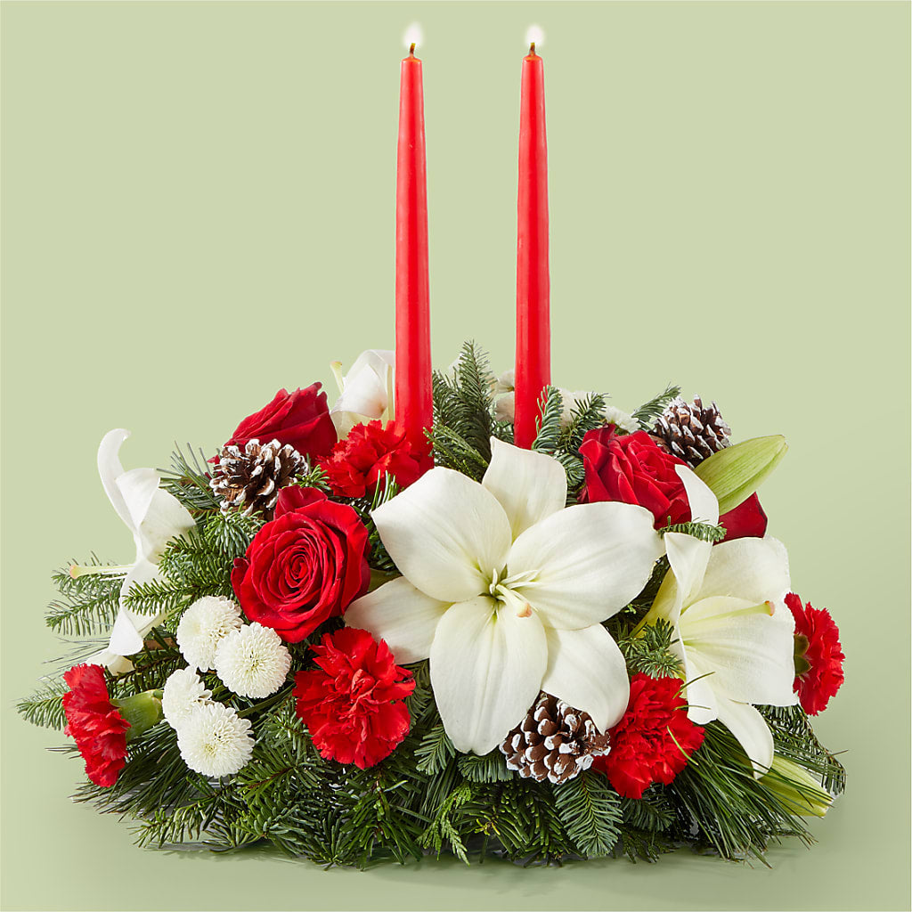 Seasonal Festivities Centerpiece – Illusion Flower Shop, Houston TX
