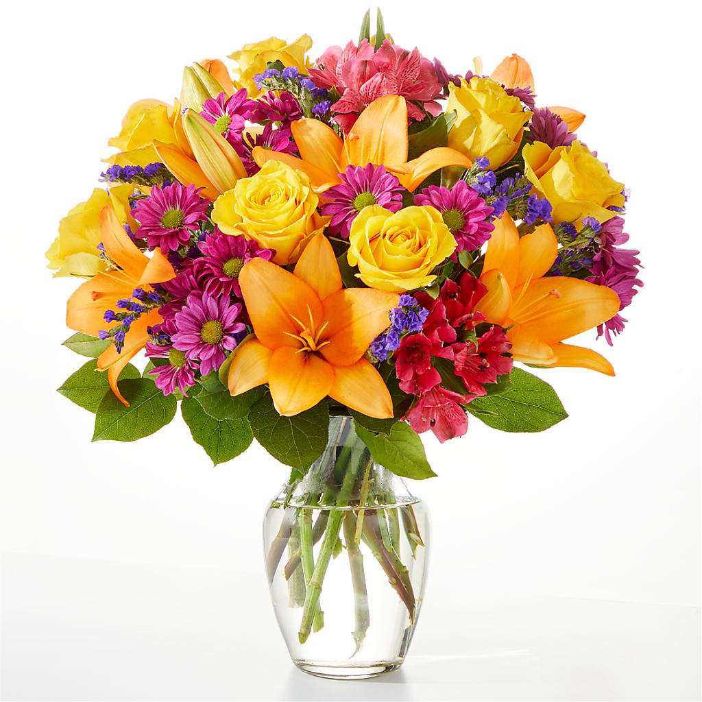 Colorful Visions Bouquet – Illusion Flower Shop, Houston TX