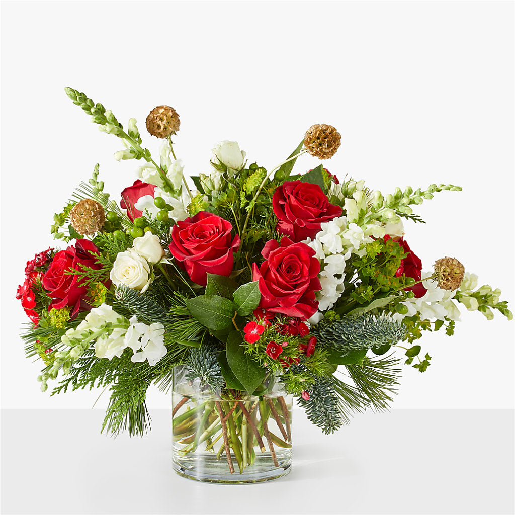 Deck the Halls Bouquet – Illusion Flower Shop, Houston TX