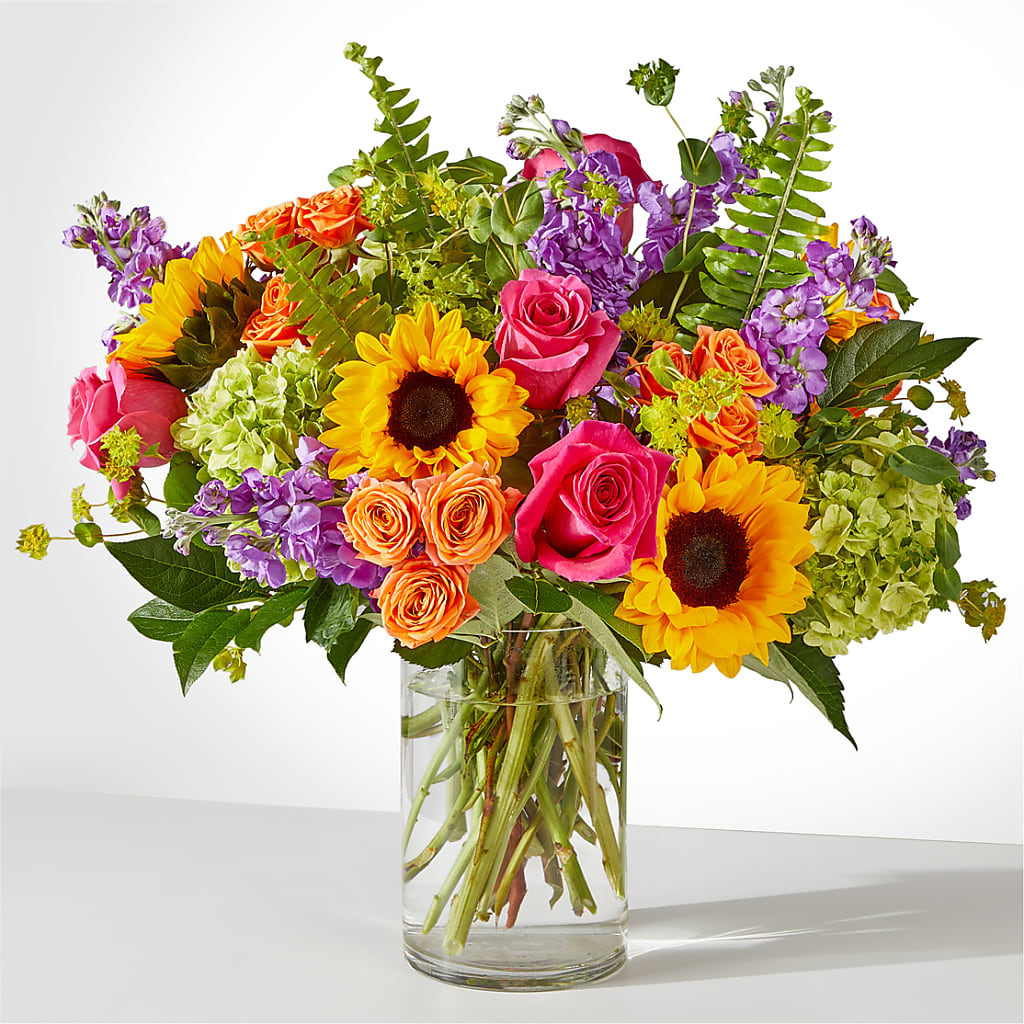 Vibrant Greetings Bouquet – Illusion Flower Shop, Houston TX
